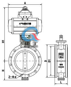 氣動軟密封蝶閥 (法蘭式)