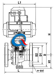 氣動(dòng)調(diào)節(jié)球閥(固定式閥體)