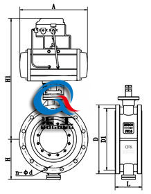 氣動調(diào)節(jié)蝶閥 (法蘭式)